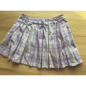 Retro 90’s Y2K Inspired Preppy Grunge Purple Plaid Pleated Schoolgirl Micromini